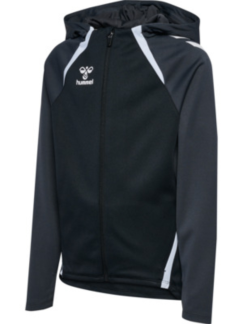 Hummel hmlLEAD 2.0 ZIP HOODIE KIDS black/asphalt