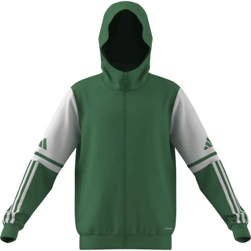 Adidas Kinder Full-Zip Hoodie Squadra 25 team green-white