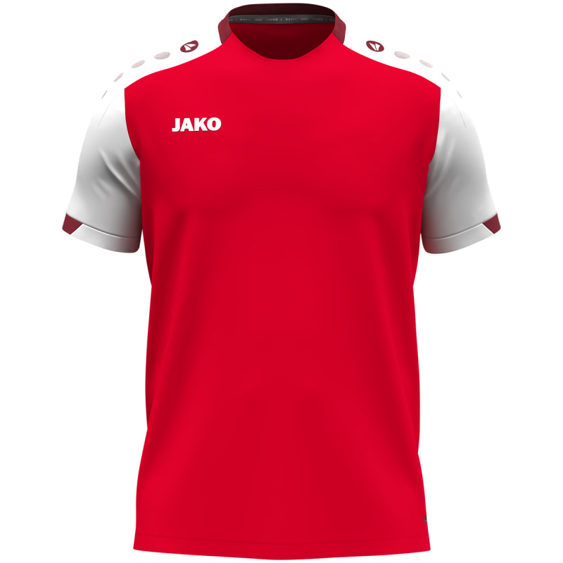 Jako Kinder T-Shirt Dynamic rot-weiß-dunkelrot