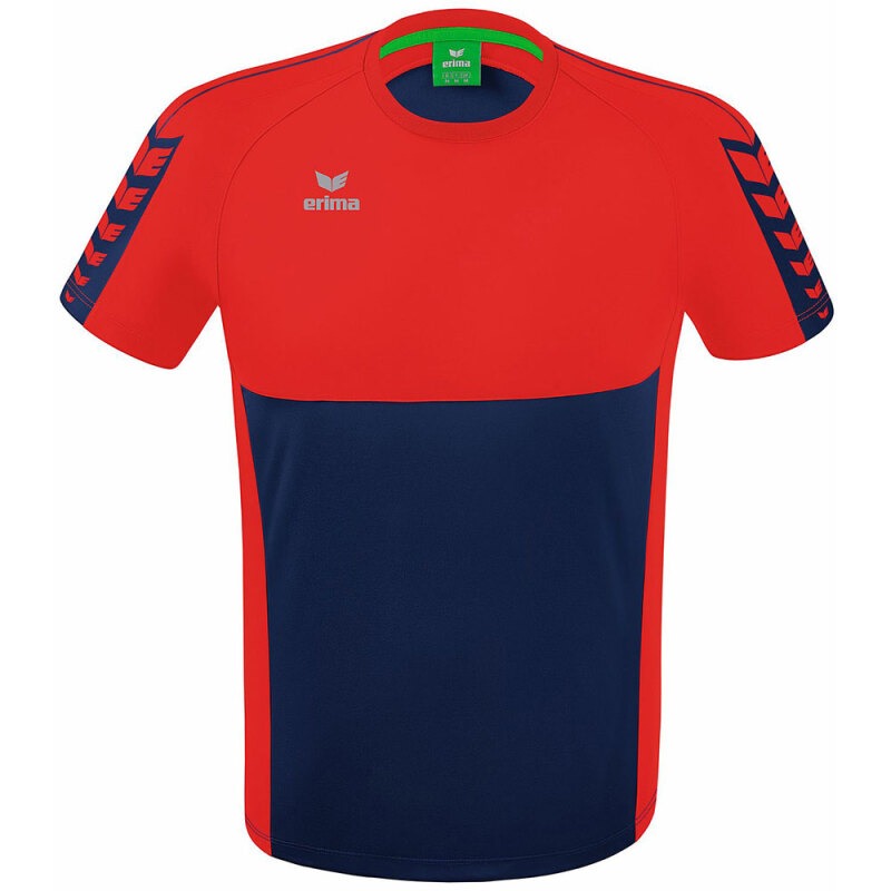 Erima Herren T-Shirt Six Wings blau-rot