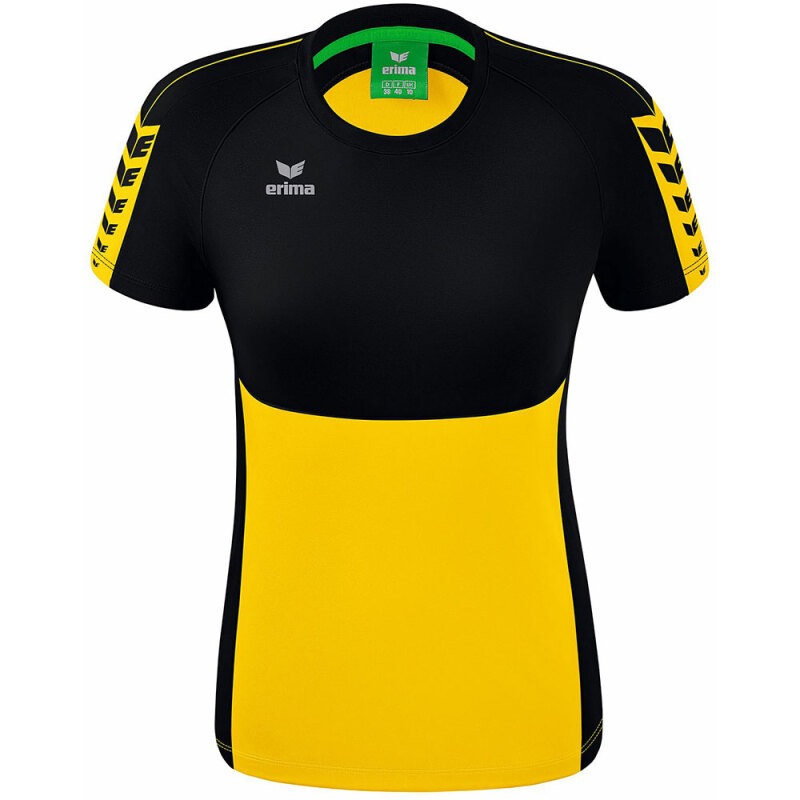 Erima Damen T-Shirt Six Wings gelb-schwarz