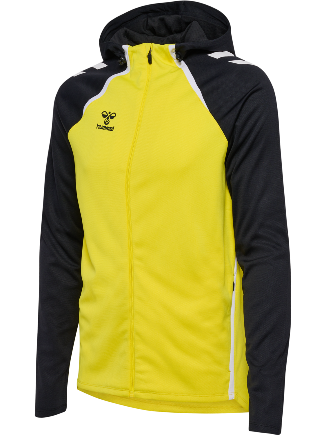 Hummel hmlLEAD 2.0 ZIP HOODIE WOMAN blazing yellow/black