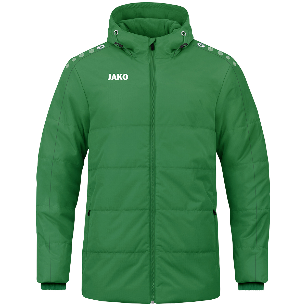 Jako Coachjacke One mit Kapuze Kinder sportgrün