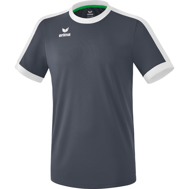 Erima Herren Kurzarm Trikot Retro Star grau-weiß