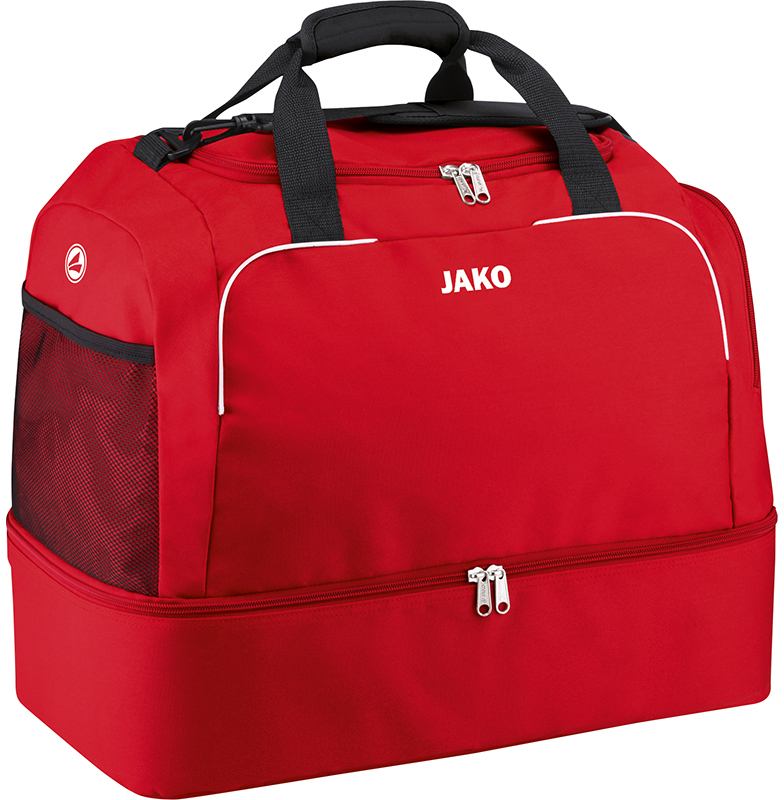 Jako Classico Sporttasche mit Bodenfach rot