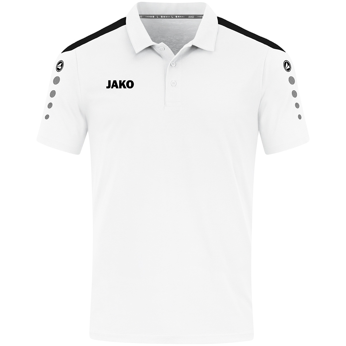 Jako Herren Polo-Shirt Power weiß