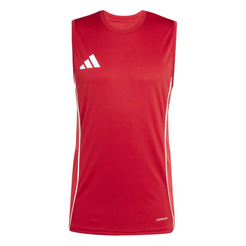 Adidas ärmelloses Trikot Tiro 25 Competition team power red 2-pure ruby