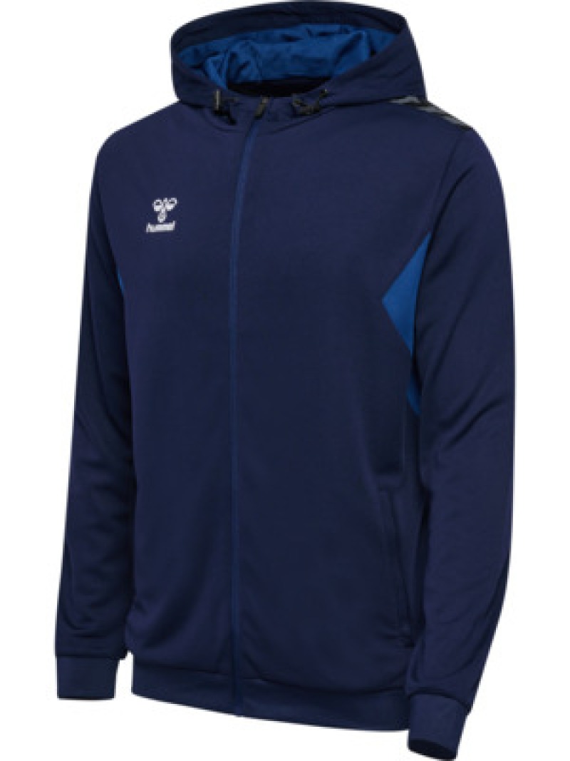 Hummel Hmlauthentic 24 PL Herren Hoodie mit Reißverschluss blau