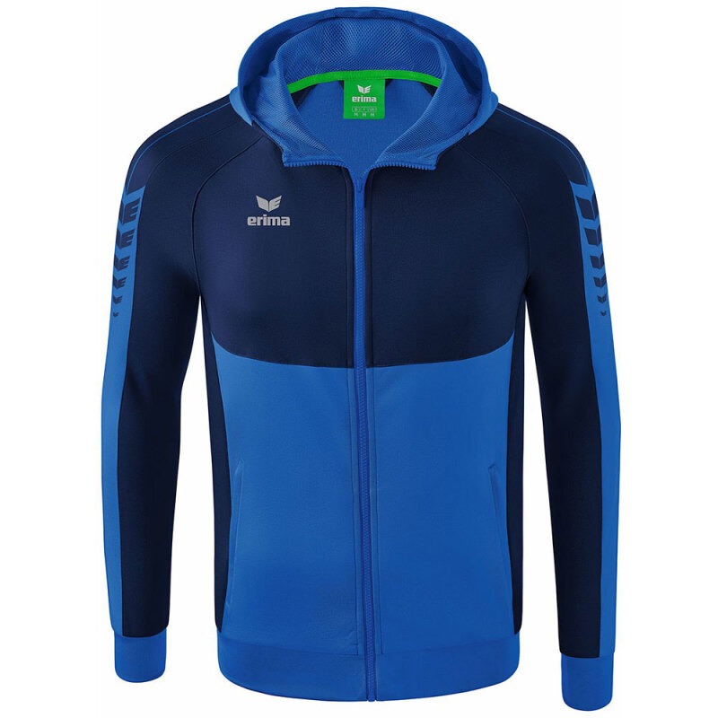 Erima Herren Trainingsjacke mit Kapuze Six Wings blau