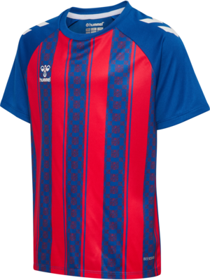 Hummel hmlMATCH Striped Trikot Kinder true blue/true red