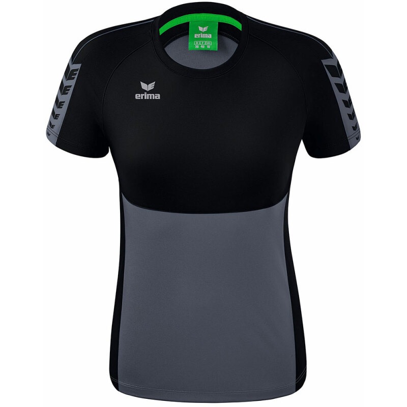 Erima Damen T-Shirt Six Wings grau-schwarz
