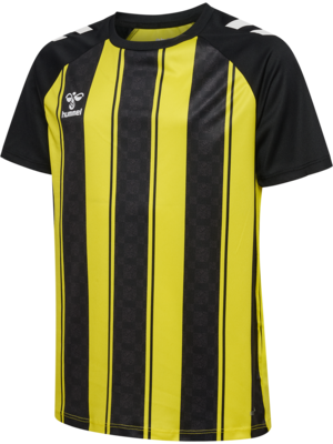 Hummel hmlMATCH Striped Trikot Kinder blazing yellow/schwarz