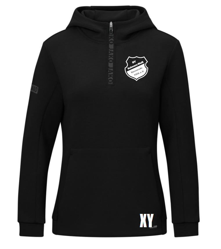 Schwarz-Weiß Varenrode Damen Zip Hoodie Pro Casual