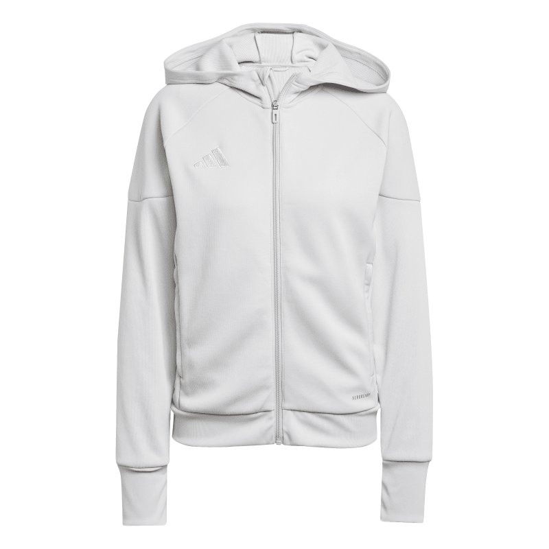 Adidas Damen Full-Zip Hoodie Tiro 25 Travel team light grey