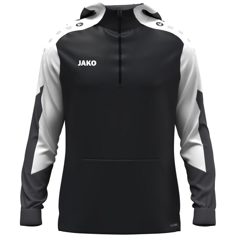 Jako Kinder Zip Hoodie Dynamic schwarz-weiß-anthrazit