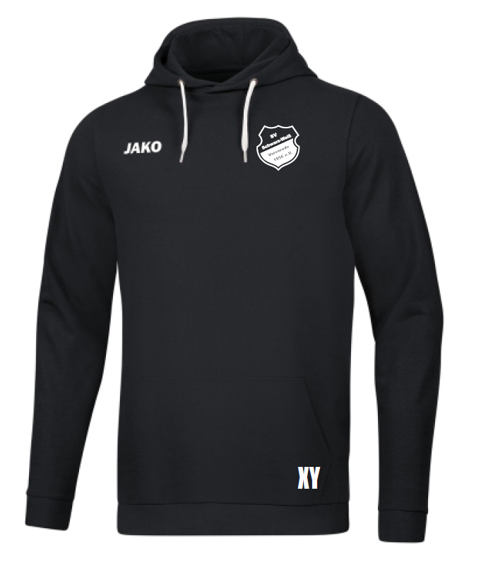 Schwarz-Weiß Varenrode Baumwoll Hoodie Base