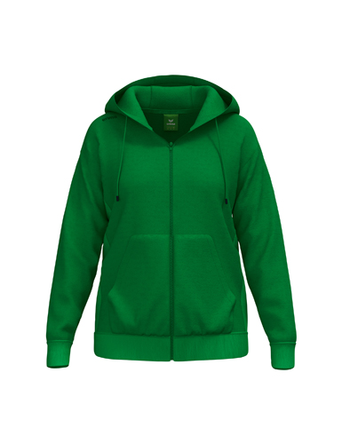 Erima Damen TS Hoodie Jacke smaragd