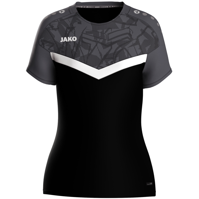 Jako Damen T-Shirt Iconic schwarz/anthrazit