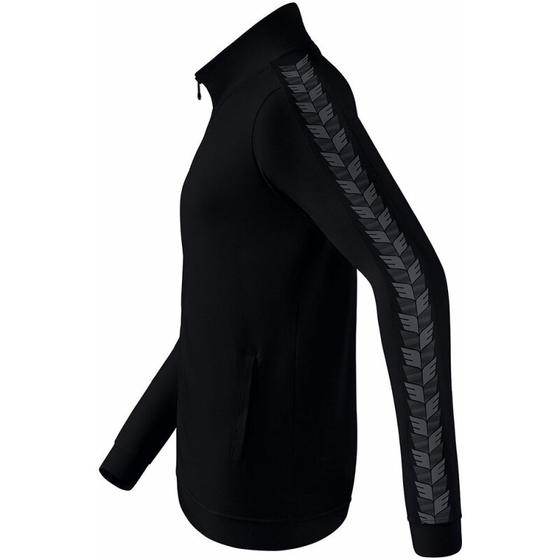 Erima Kinder Trainingsjacke Essential Team schwarz-grau