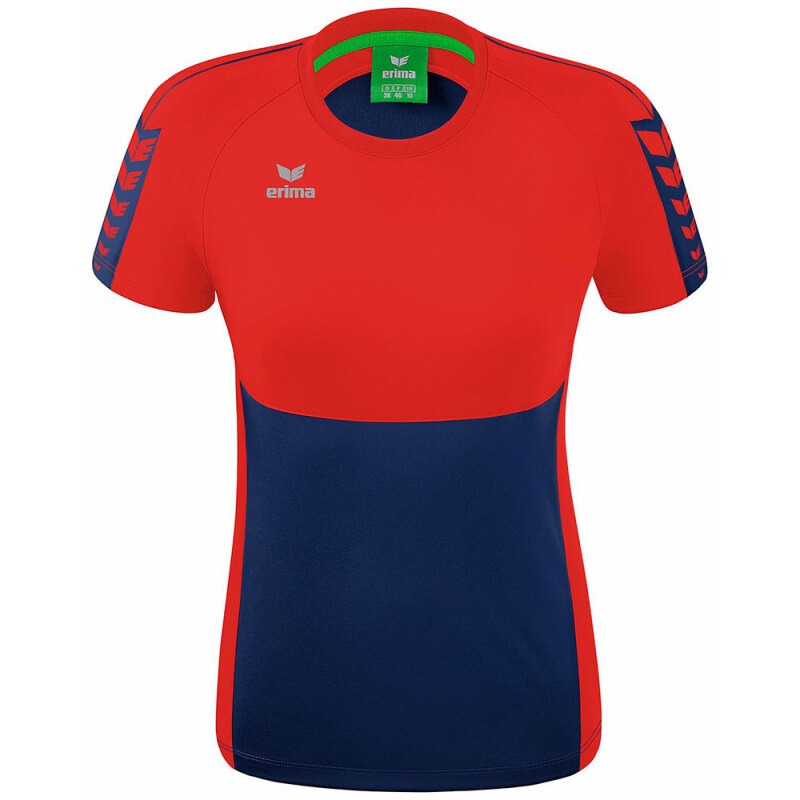 Erima Damen T-Shirt Six Wings blau-rot