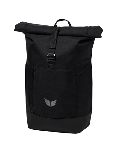Erima Rolltop Rucksack schwarz
