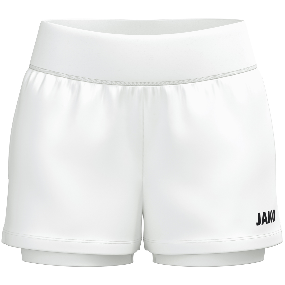 Jako 2-in-1 Short One Damen weiß