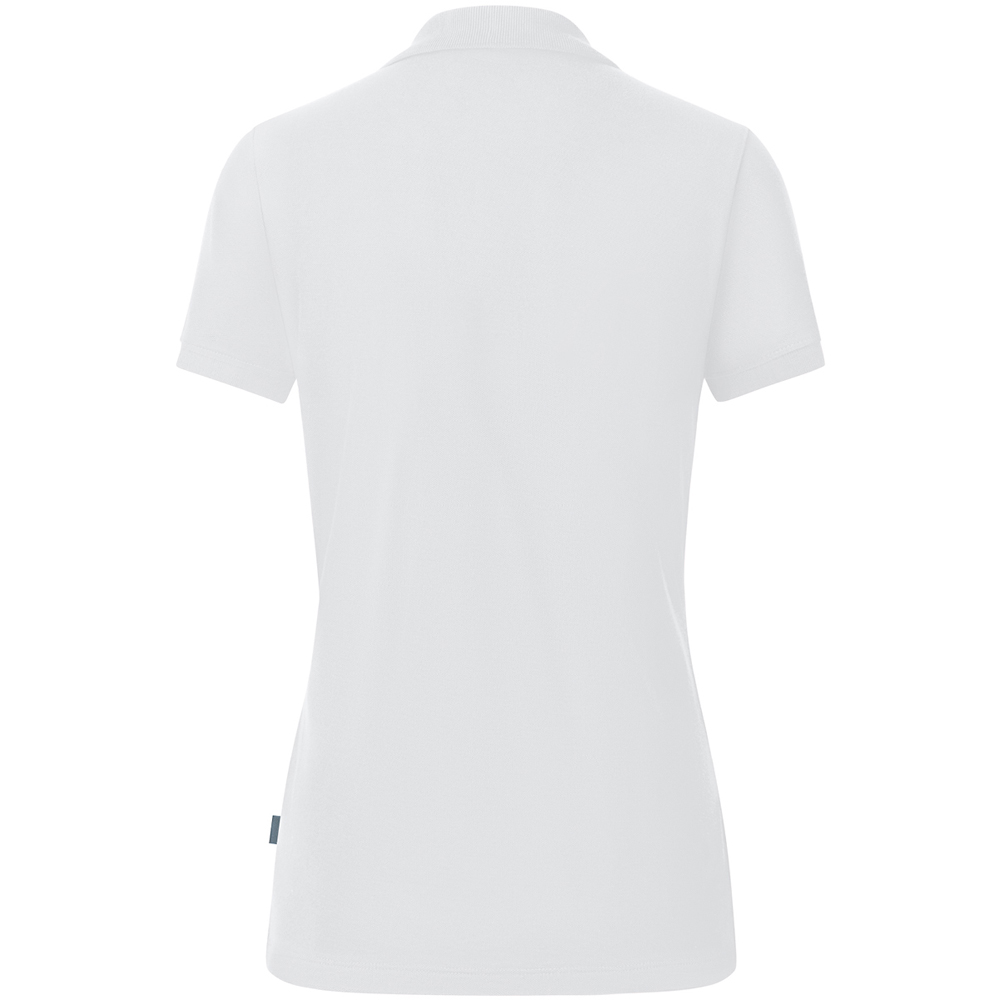 Jako Damen Polo Organic weiß