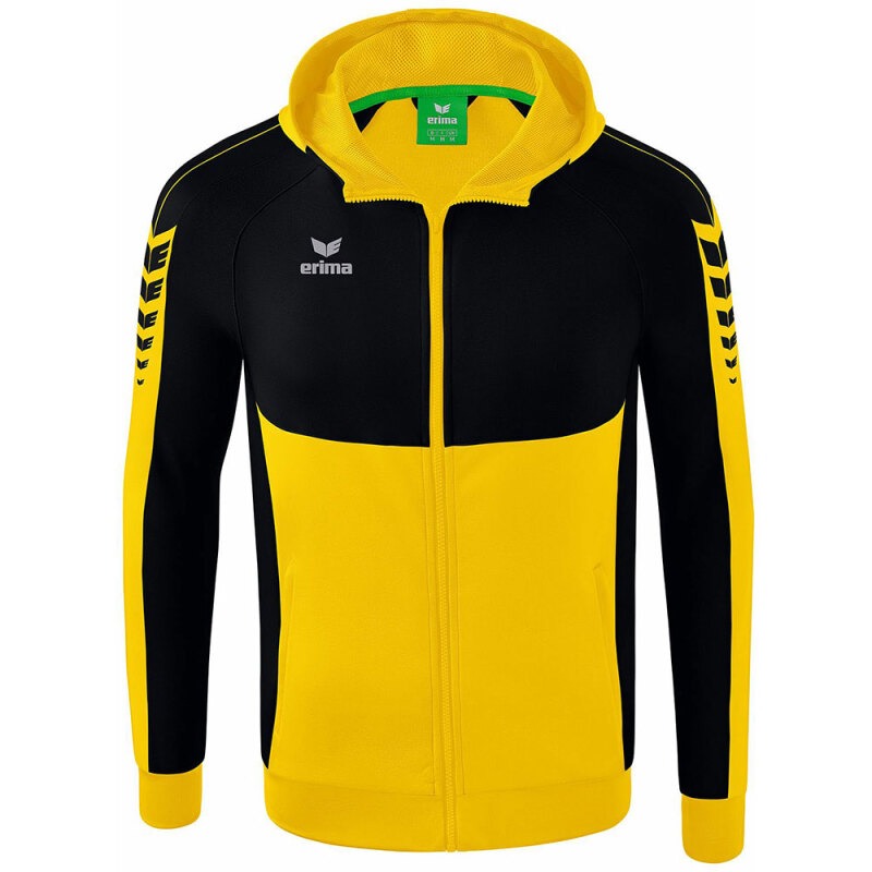 Erima Herren Trainingsjacke mit Kapuze Six Wings gelb