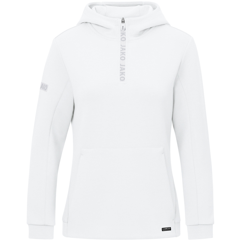 Jako Damen Zip Hoodie Pro Casual weiß