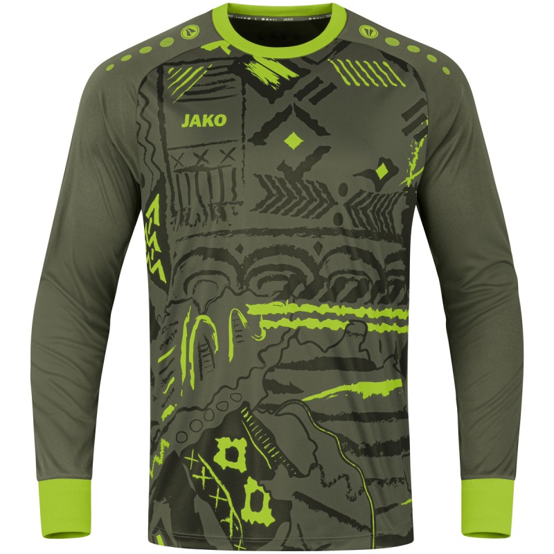 Jako Tropicana TW-Trikot khaki/neongrün