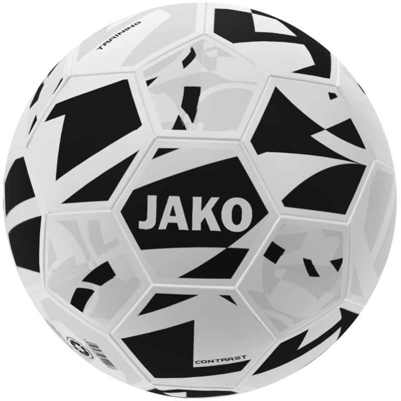 Jako Trainingsball Contrast weiß-schwarz