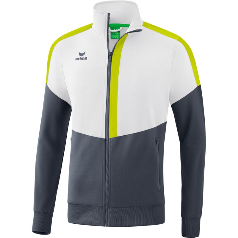 Erima Kinder Trainingsjacke Squad weiß-grau-grün