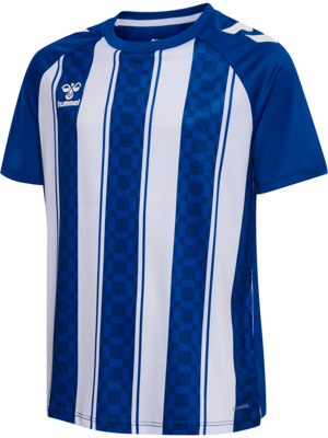 Hummel hmlMATCH Striped Trikot Kinder true blue/weiß