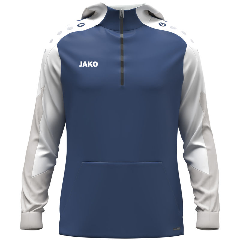 Jako Kinder Zip Hoodie Dynamic nachtblau-weiß-hellgrau
