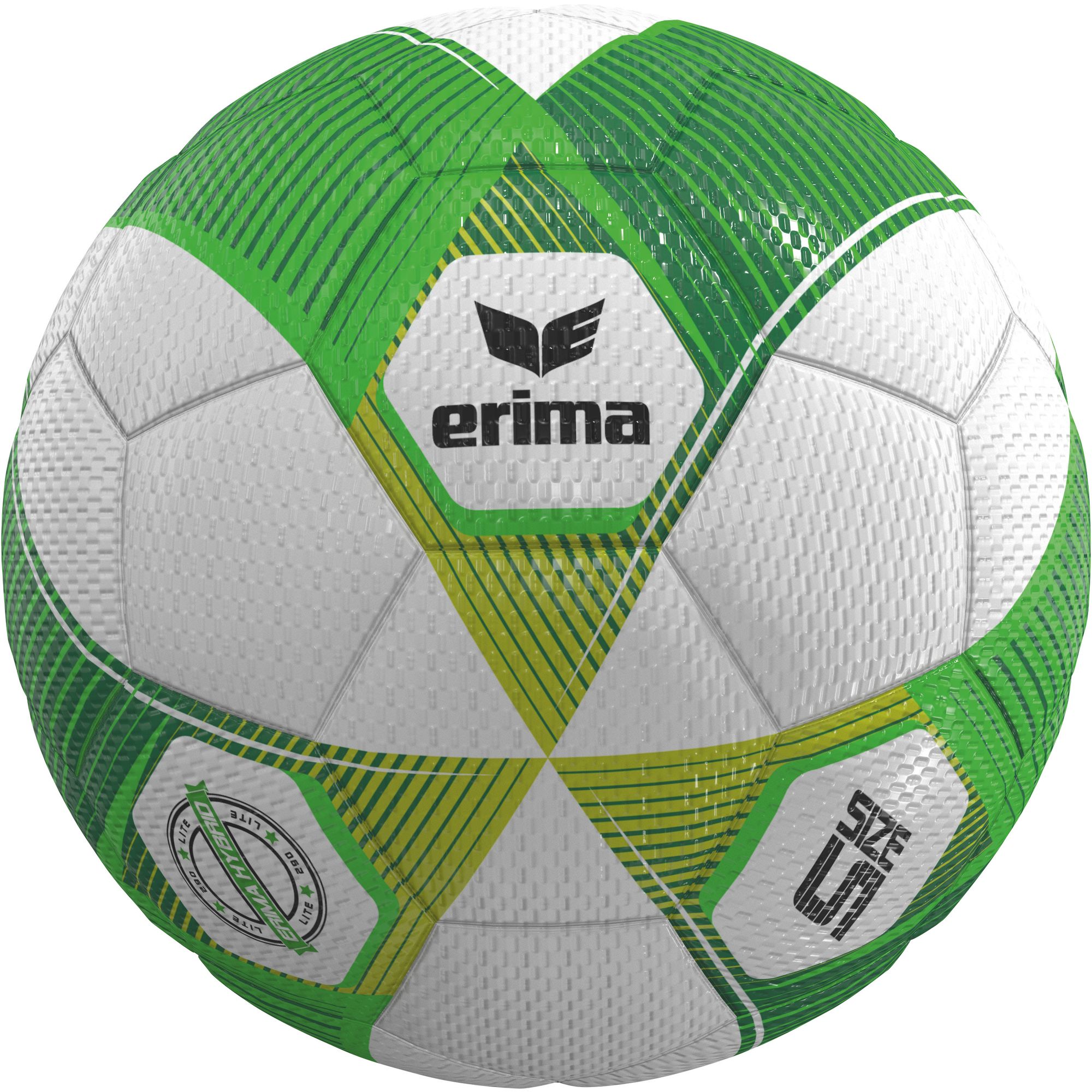 Erima Ballpaket 10x Trainingsball Jugend Hybrid Lite 290 green gecko/lime | Größe 5