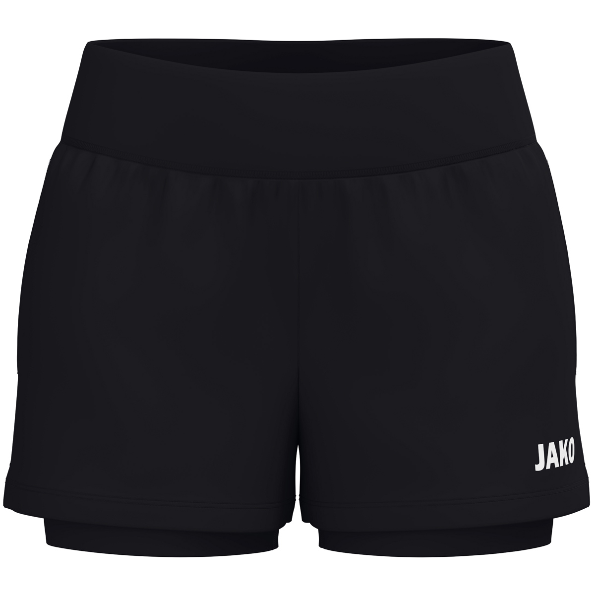 Jako 2-in-1 Short One Damen schwarz
