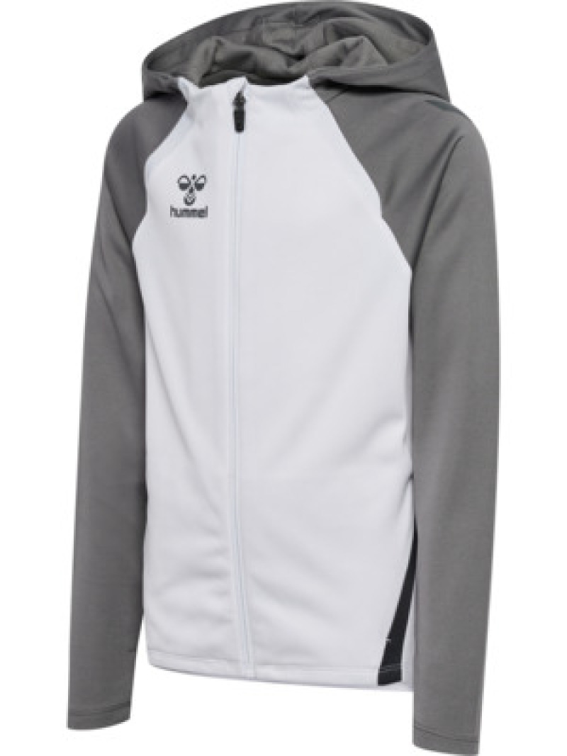 Hummel hmlLEAD 2.0 ZIP HOODIE KIDS white/steel gray