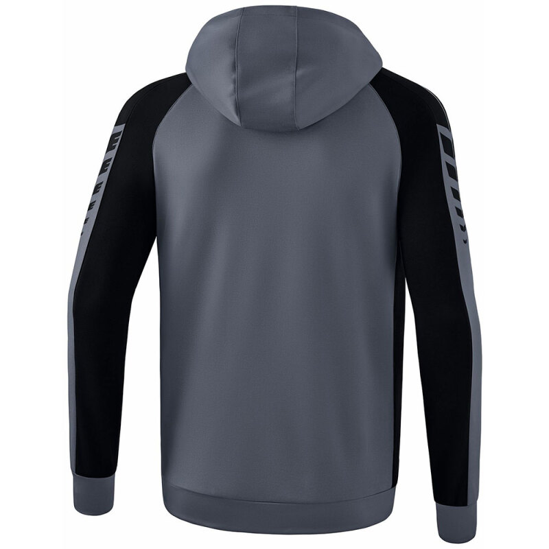 Erima Kinder Trainingsjacke mit Kapuze Six Wings grau