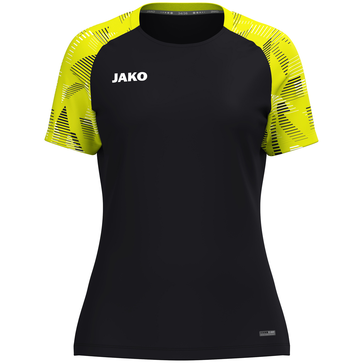 Jako T-Shirt Sonic Damen schwarz/neongelb