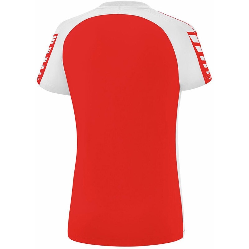 Erima Damen T-Shirt Six Wings rot-weiß