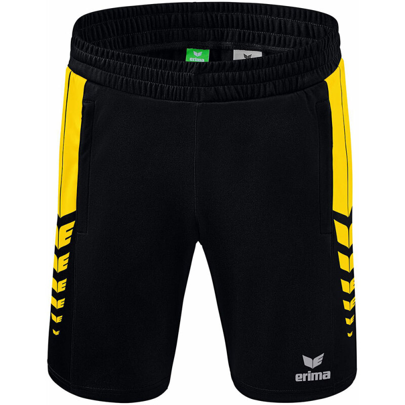 Erima Kinder Training Shorts Six Wings schwarz-gelb