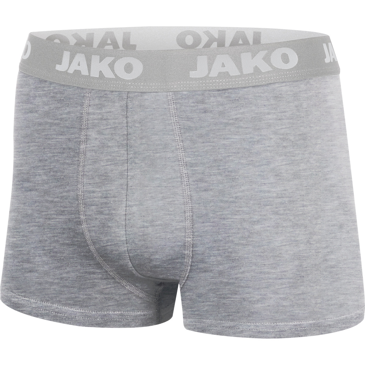 Jako Boxershort Basic 2er Pack grau meliert
