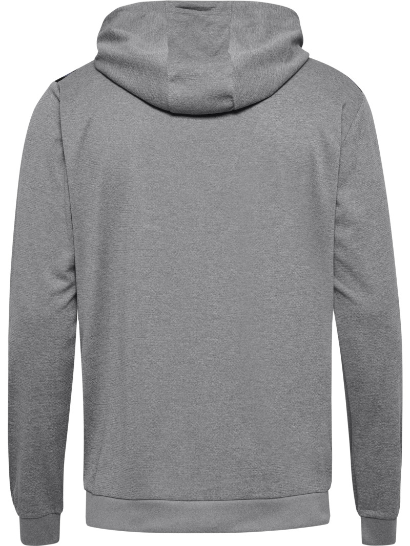Hummel Hmlauthentic 24 PL Herren Hoodie mit Reißverschluss grau