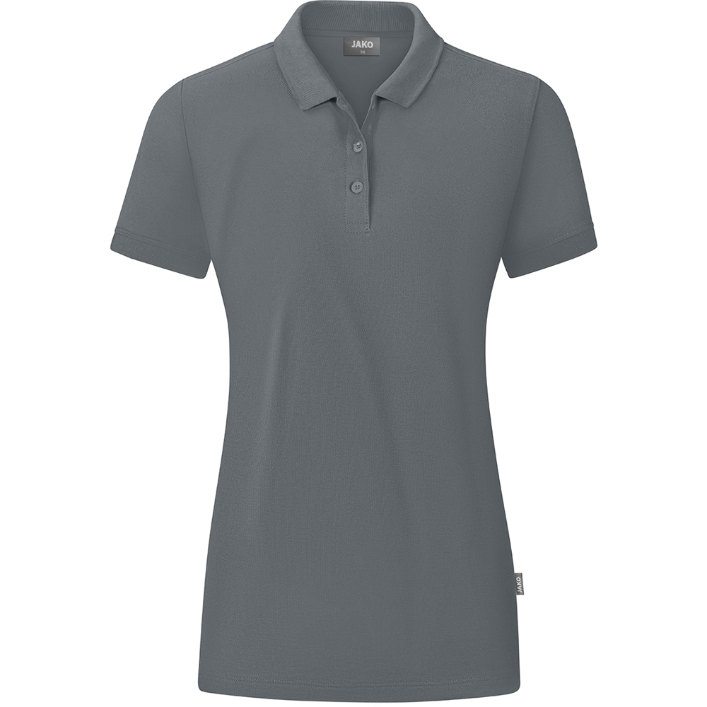 Jako Damen Polo Organic grau