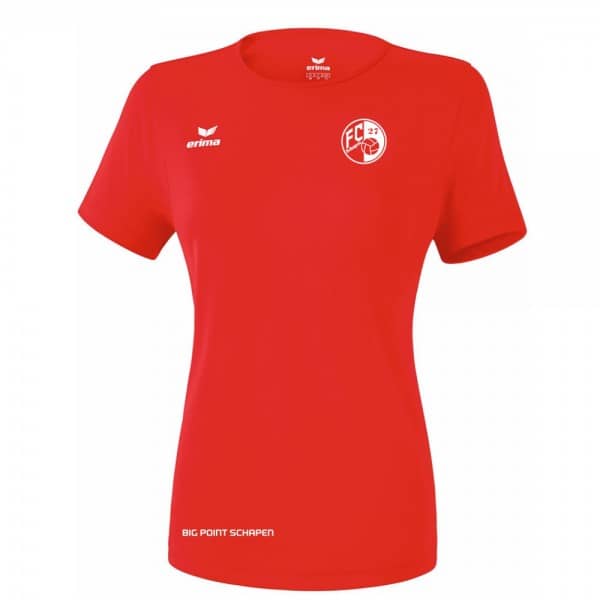 FC 27 Schapen VB Erima Funktions Teamsport Damen T-Shirt rot